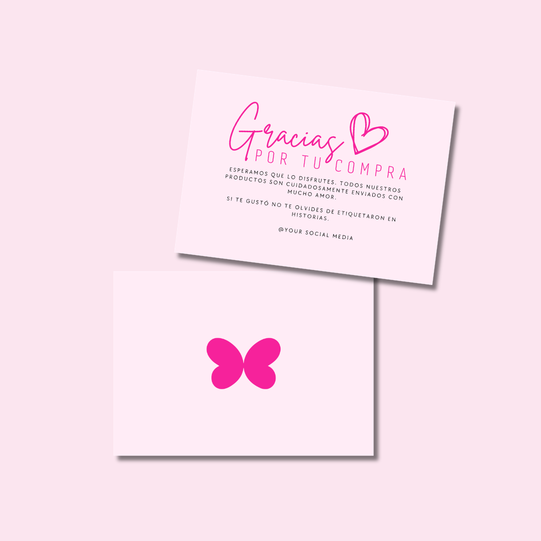 Tarjetas de Agradecimiento