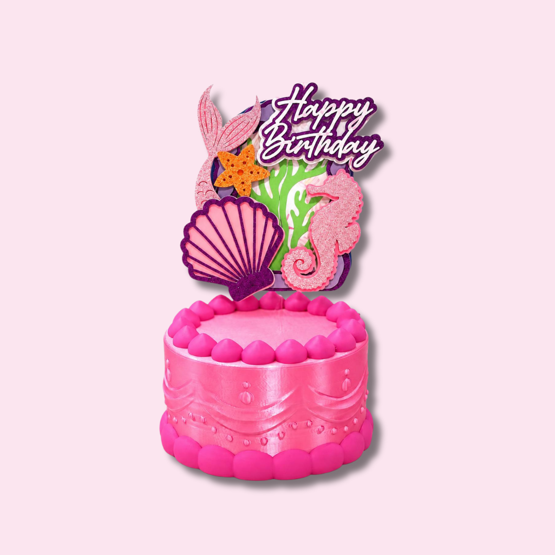 Mermaid Birthday Cake Topper